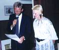 Gail Norton with Jim Jensen, Chairman of Telco in 1993
